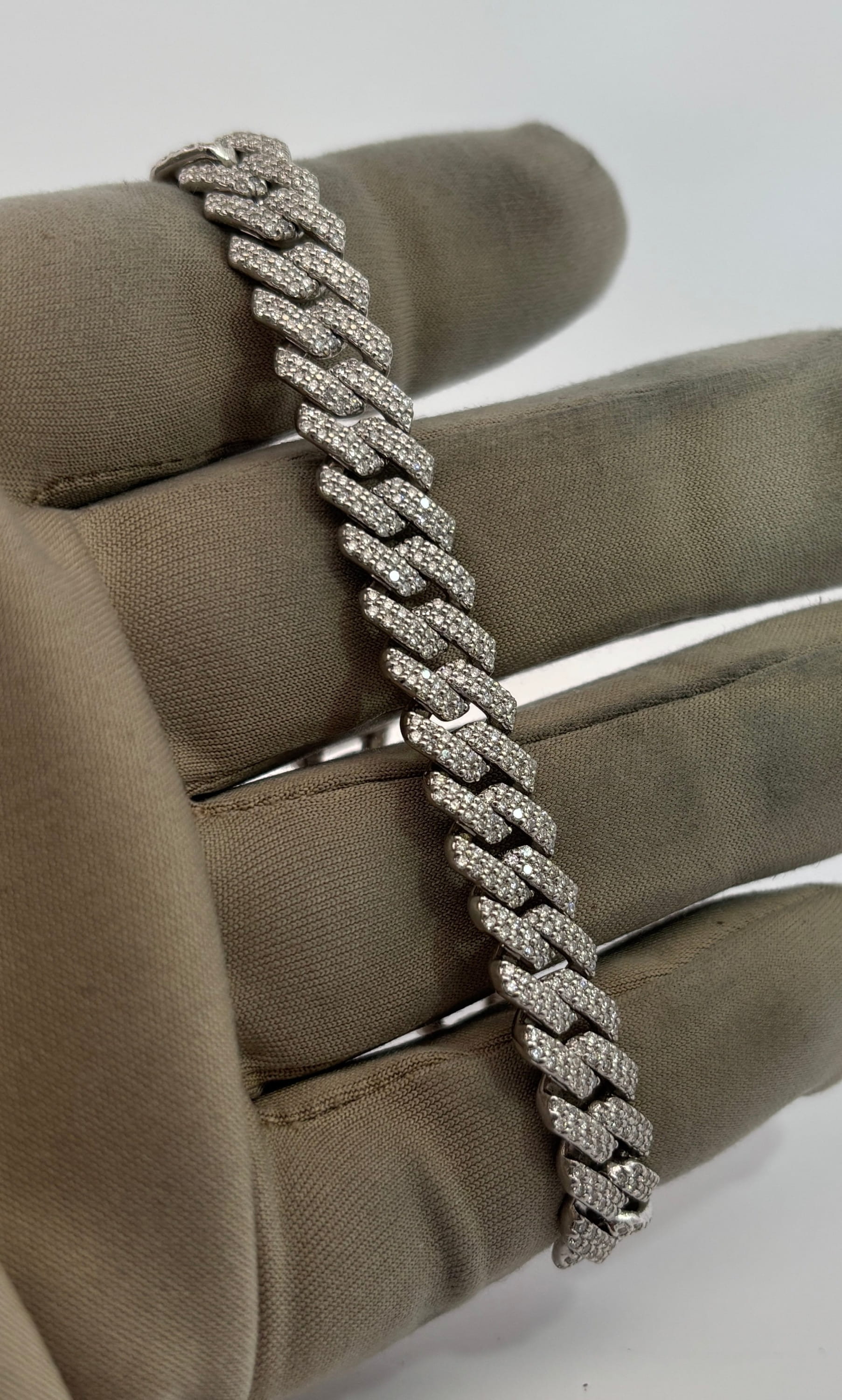 Bijoux Seconde Main | Remise à Neuf 10mm bracelet cuban diamant