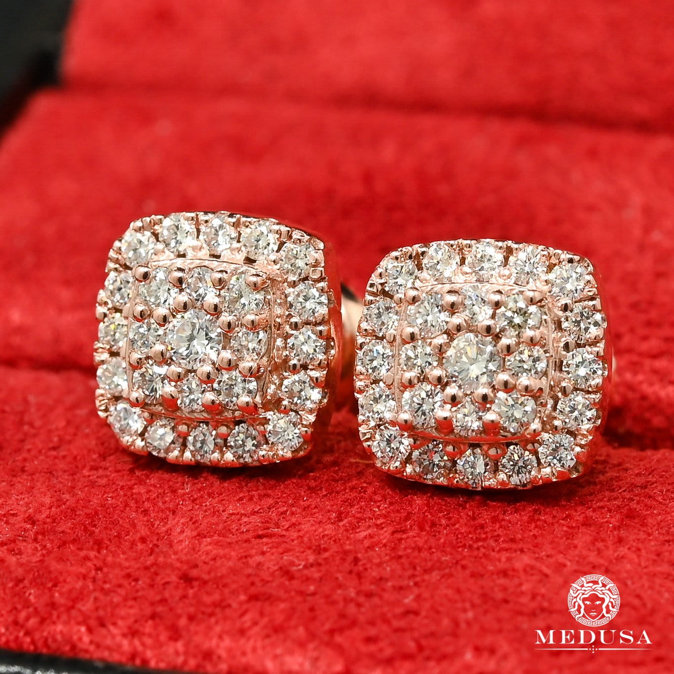 Studs Diamants en Or 10K | Boucles d’Oreilles 11mm Studs D25 Diamant