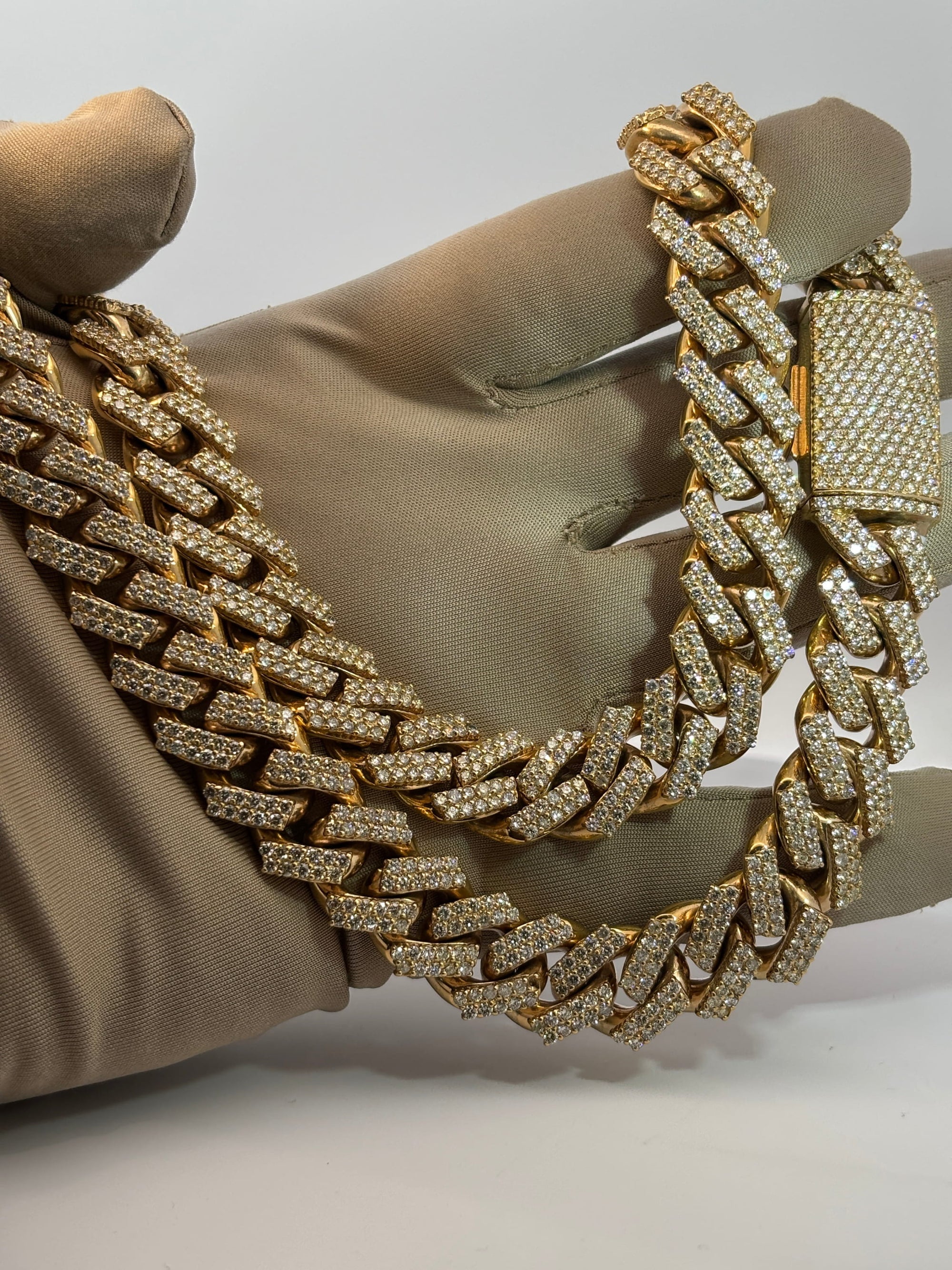 Bijoux Liquidation | Neuf 16mm cuban prong diamant