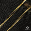 Chaîne en Or 10K | Chaîne Gourmette 3.5mm Flat Curb Link