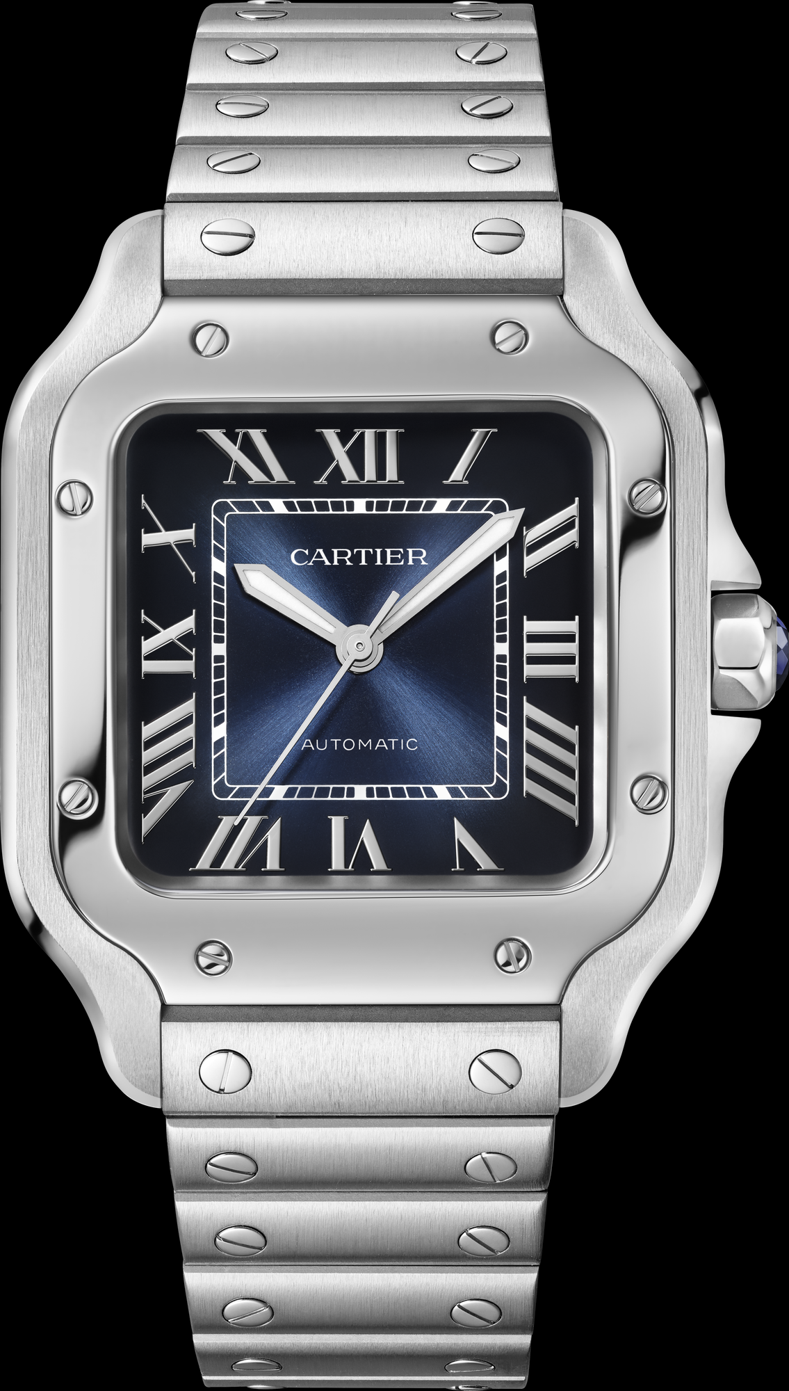 Montre Cartier | Montre Homme 36mm Cartier Santos Blue Stainless