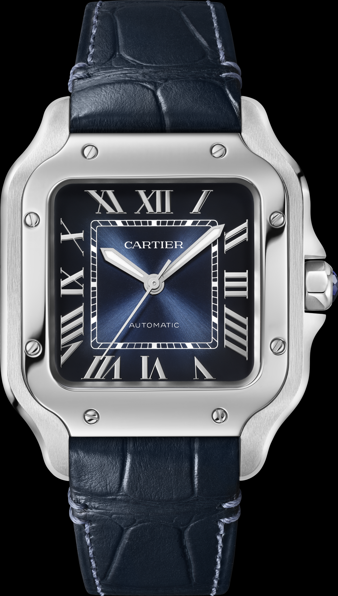 Montre Cartier | Montre Homme 36mm Cartier Santos Blue Stainless