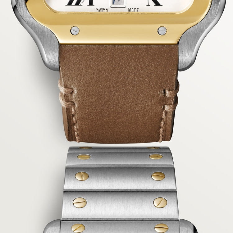 Montre Cartier | Montre Homme 40mm Cartier Santos 100 - 2 Tons Or 2 Tons