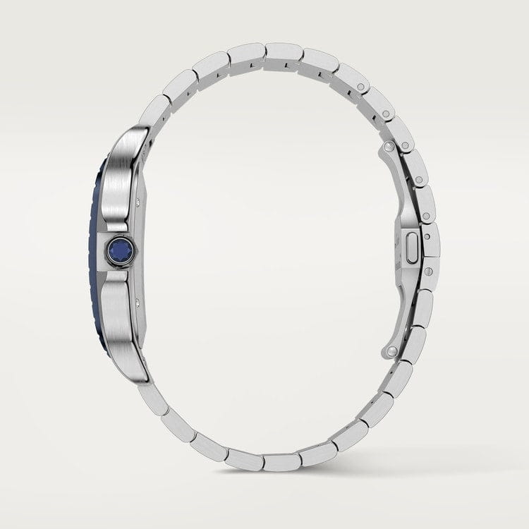 Montre Cartier | Montre Homme 40mm Cartier Santos 100 XL - Blue Bezel Stainless