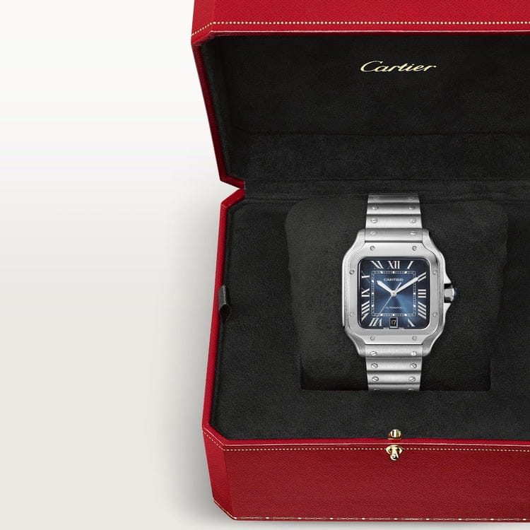 Montre Cartier | Montre Homme 40mm Cartier Santos 100 XL Blue Stainless