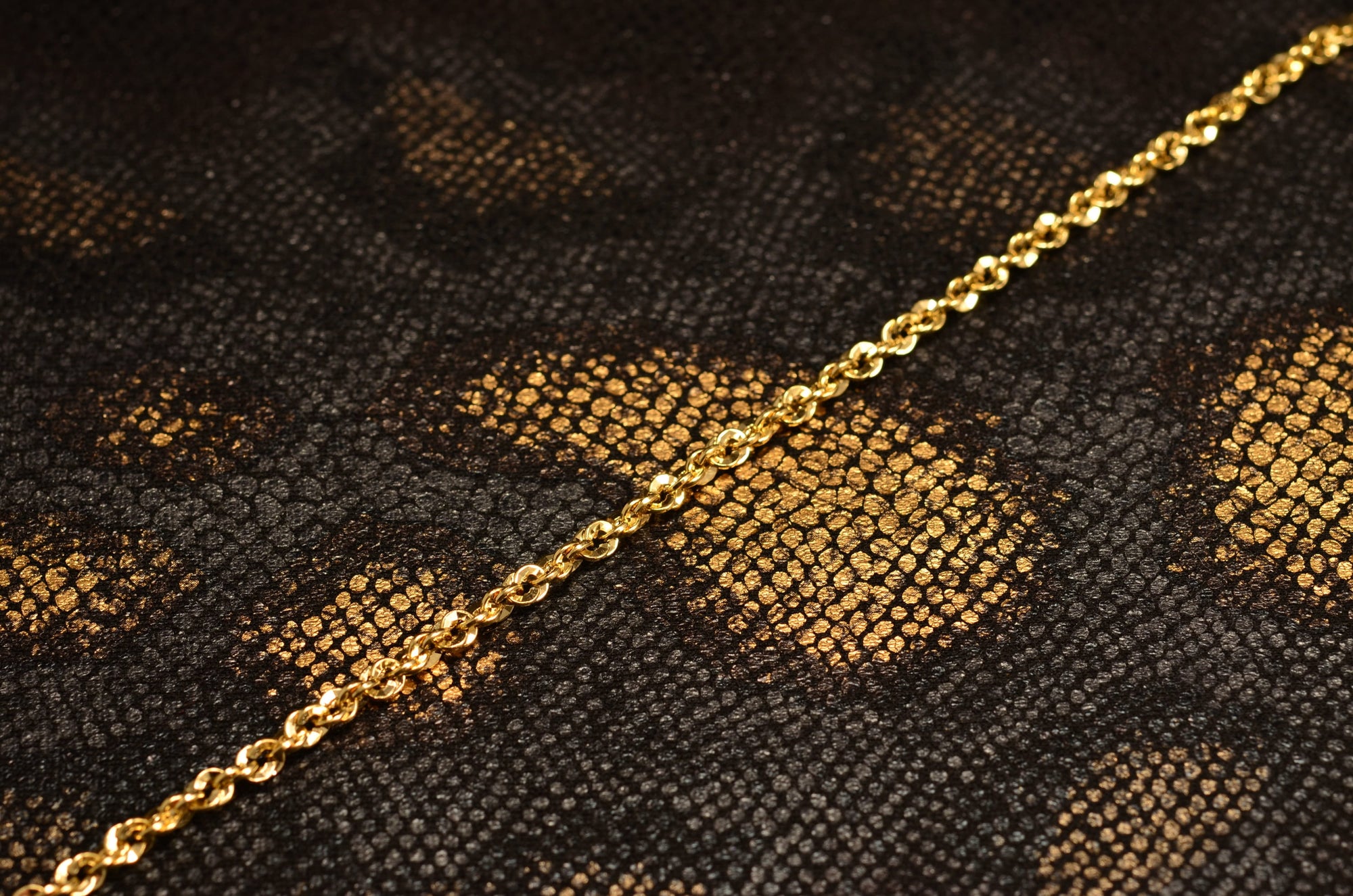 Bracelet en Or 10K | Bracelet Homme 4mm Bracelet Torsade Half-Cut