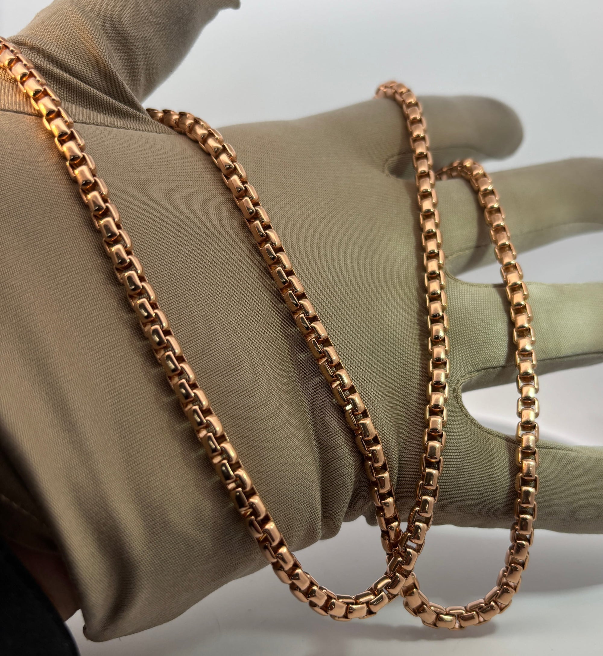 5mm Box Chain solid 14k