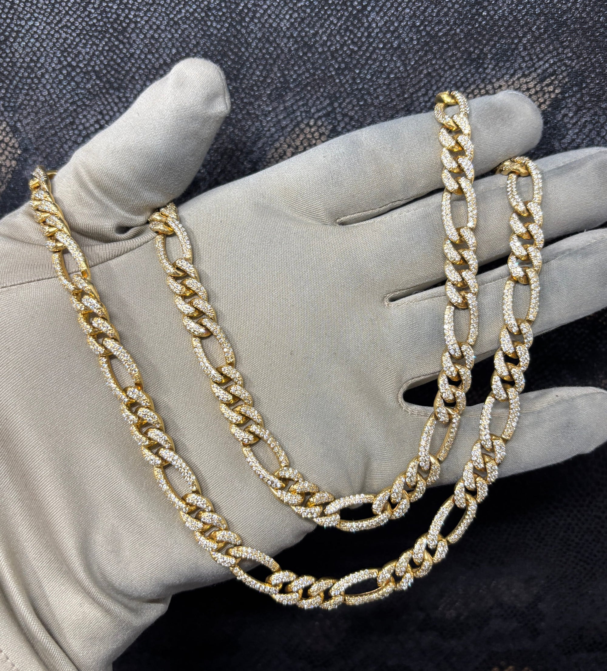 Bijoux Liquidation | Neuf 9mm figaro diamant