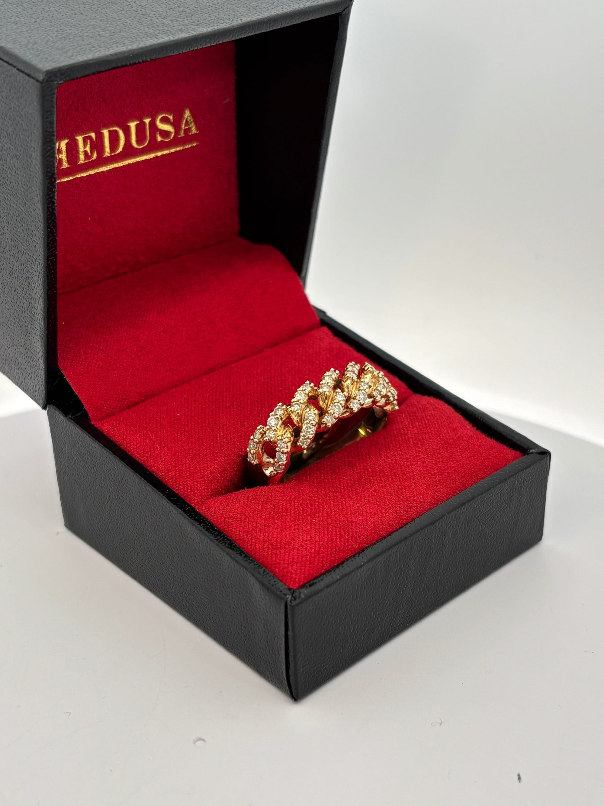 Bijoux Liquidation | Remise à Neuf Bague cuban prong diamant