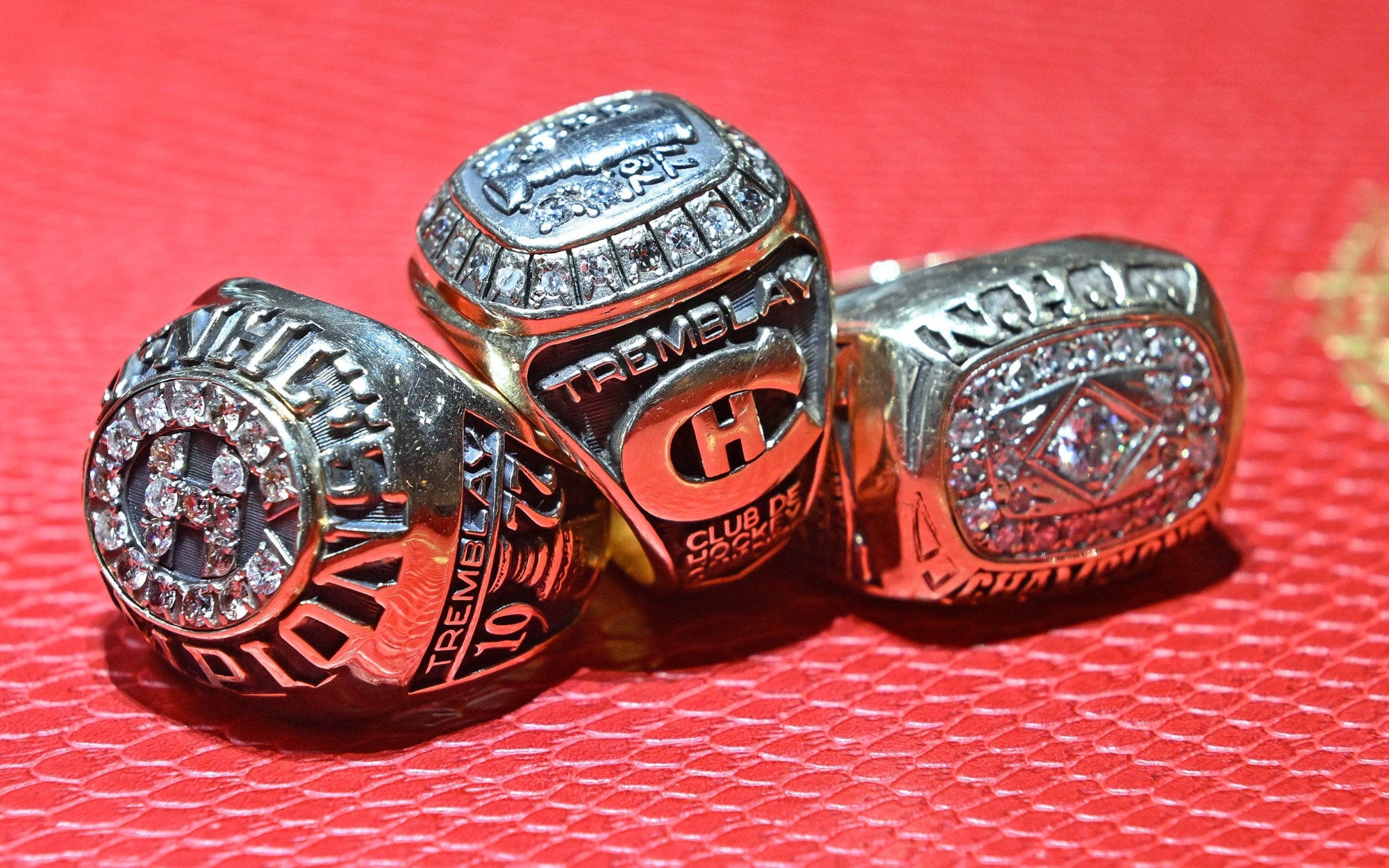 Bagues de la Coupe Stanley des Canadiens de Montréal Année - 1976 1977 1978
