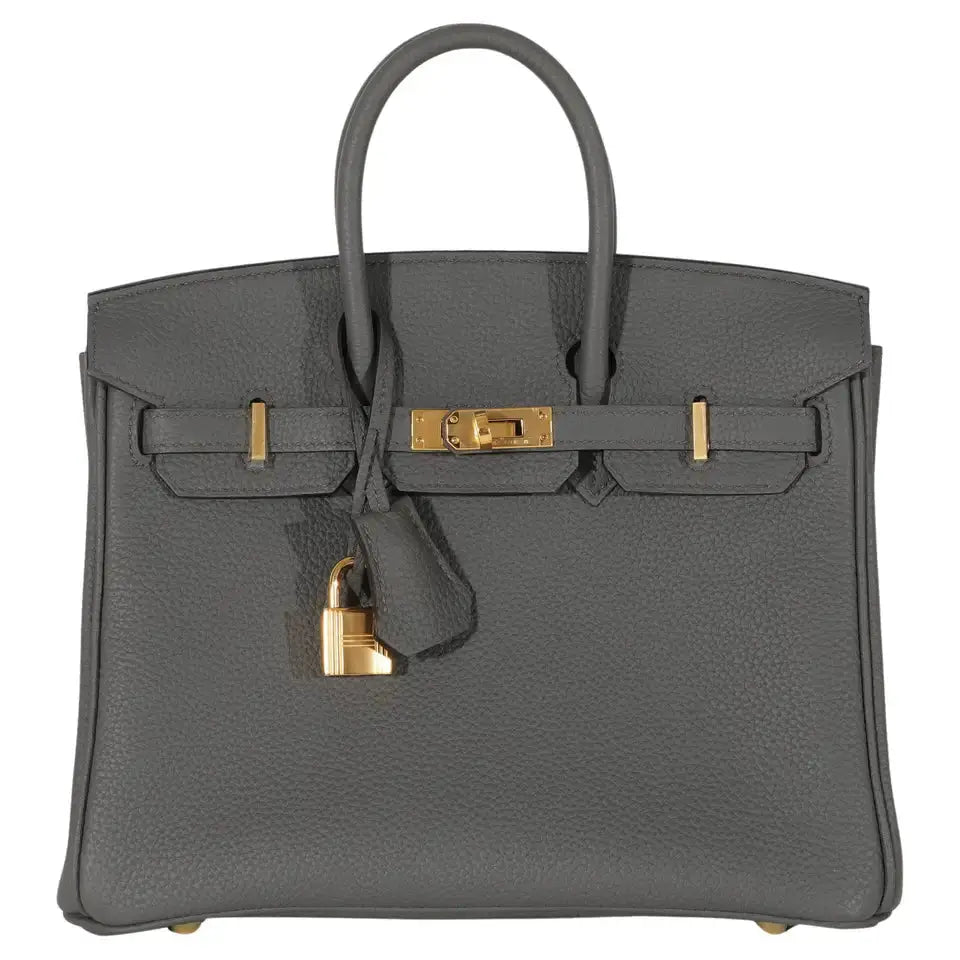 Hermès | Sacs à Main Birkin 25 Togo Gris Etain Gold Hardware - BRAND NEW