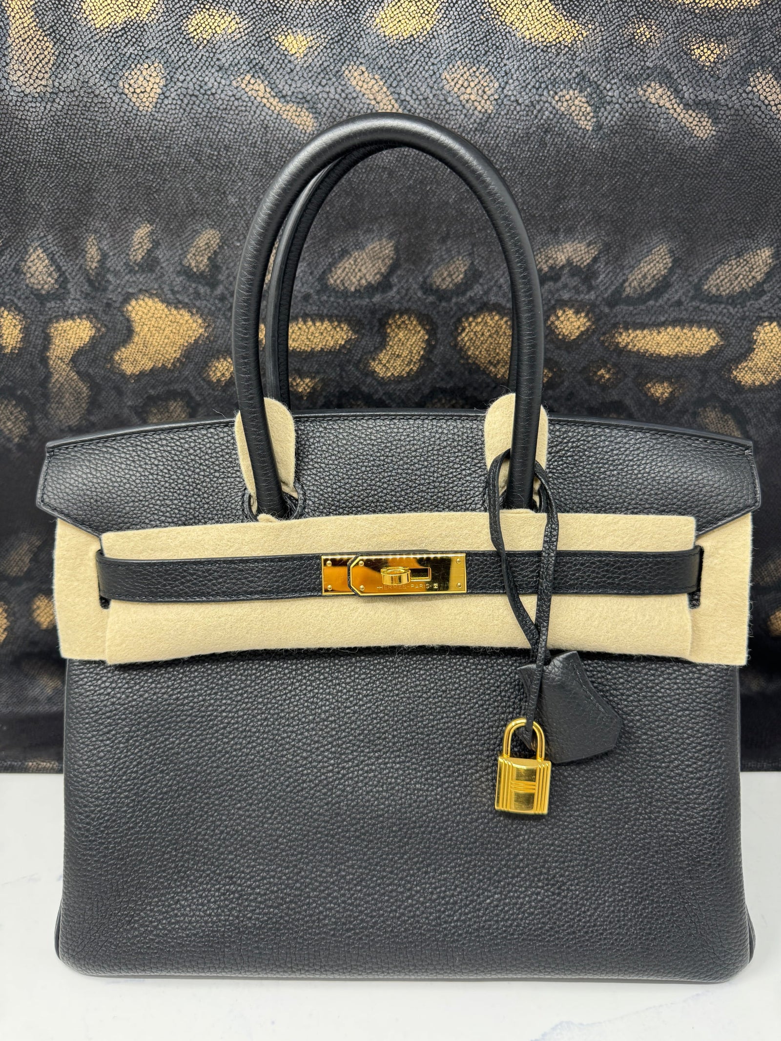 Birkin 30 Togo Noir Gold Hardware
