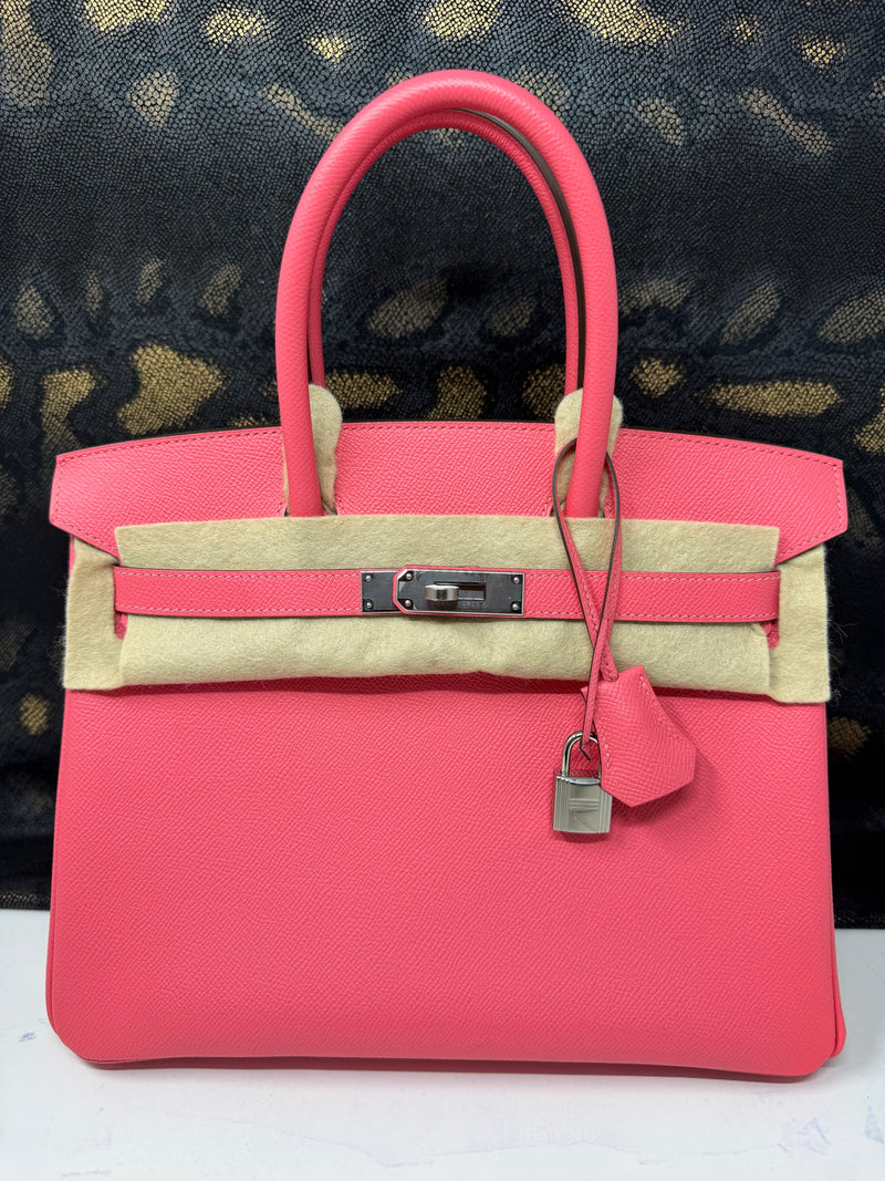 Hermès | Sacs à Main Birkin 30 Togo Rose Azalee Palladium Hardware