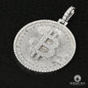 Pendentif à Diamants en Or 10K | Pendentif Divers Bitcoin D2 Diamant 25mm / Or Blanc
