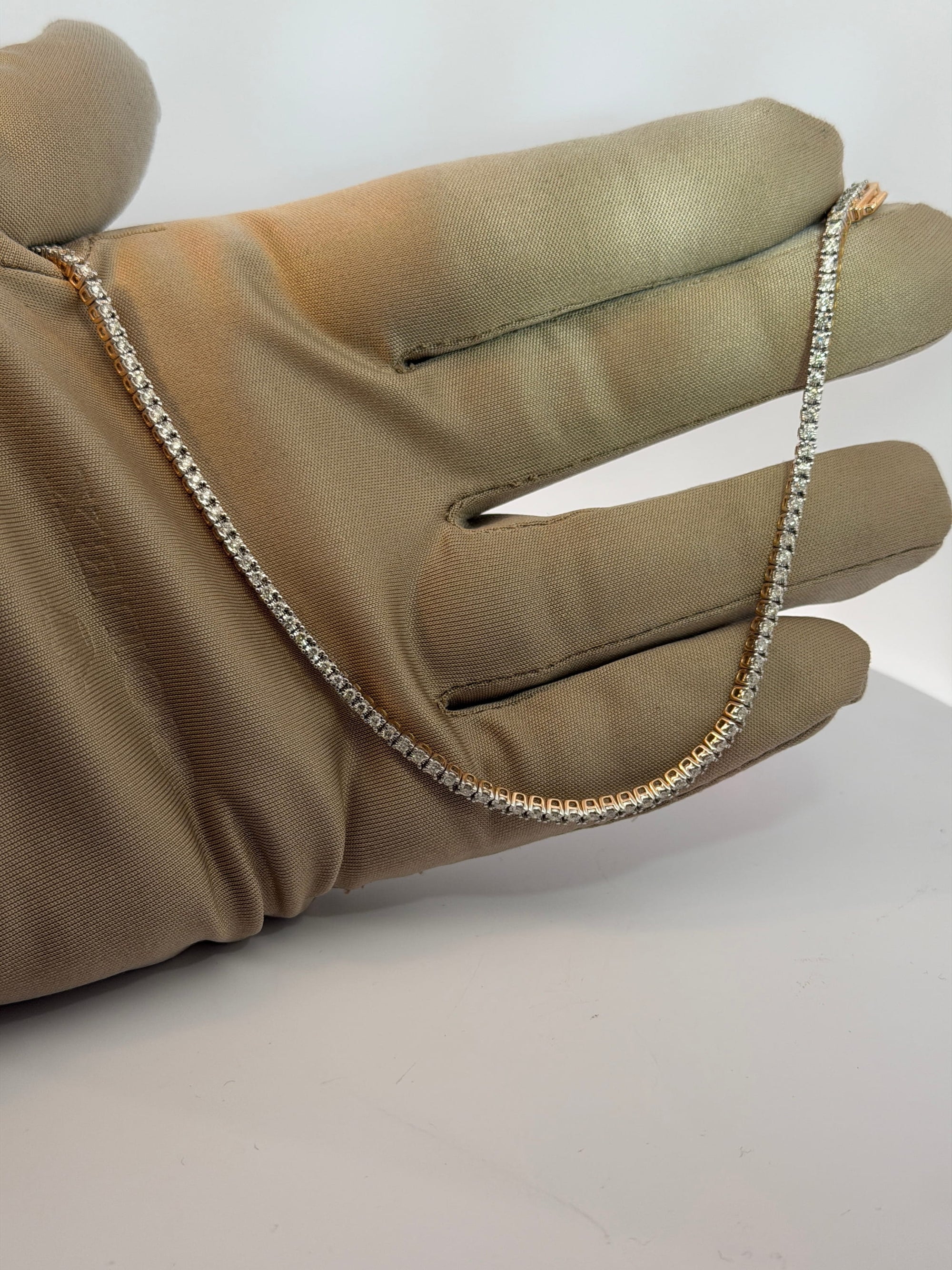 Bijoux Liquidation | Neuf Bracelet 2.4mm Tennis or Rose