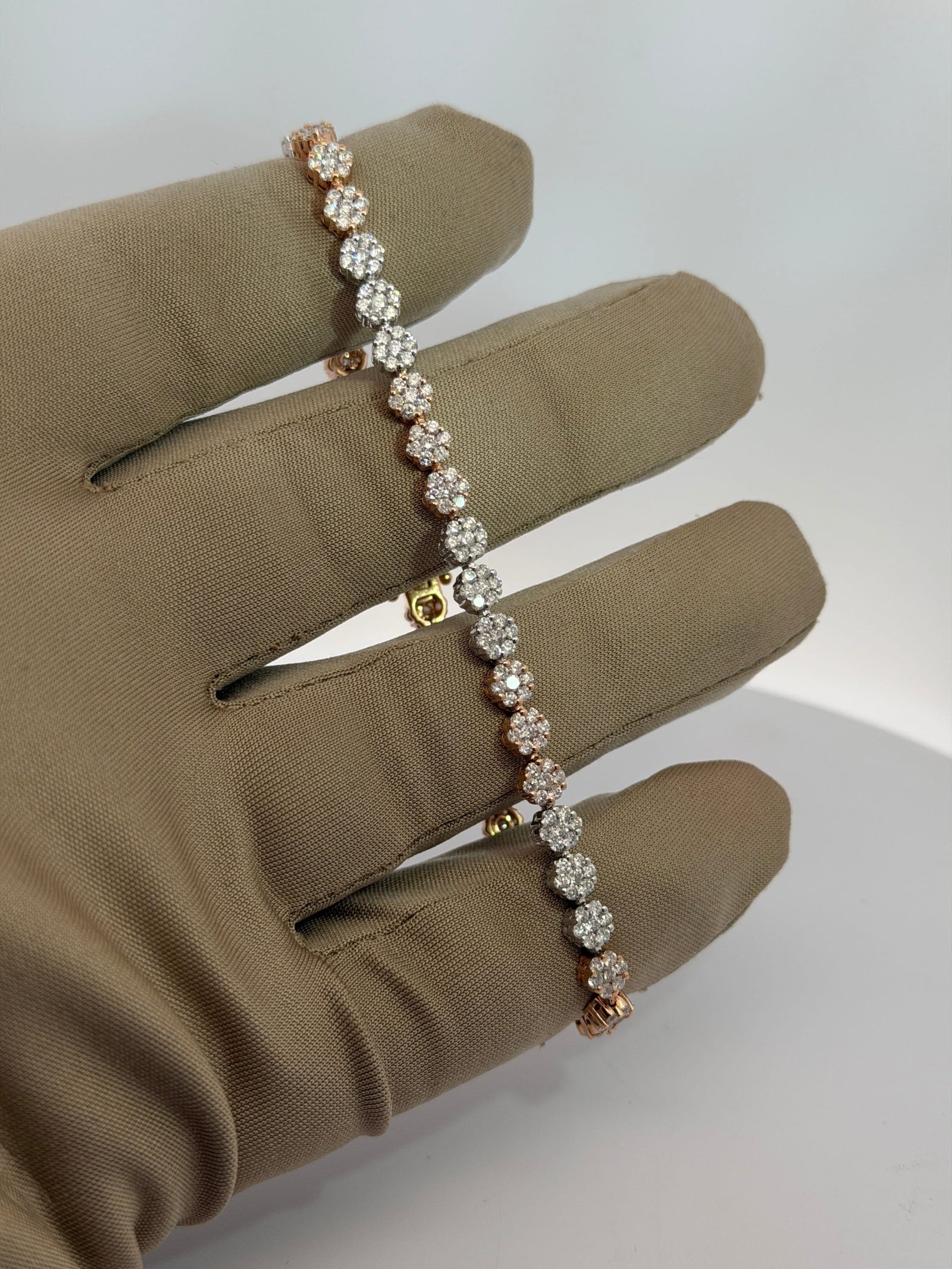 Bracelet 4.8mm Tennis Flower 2 tons