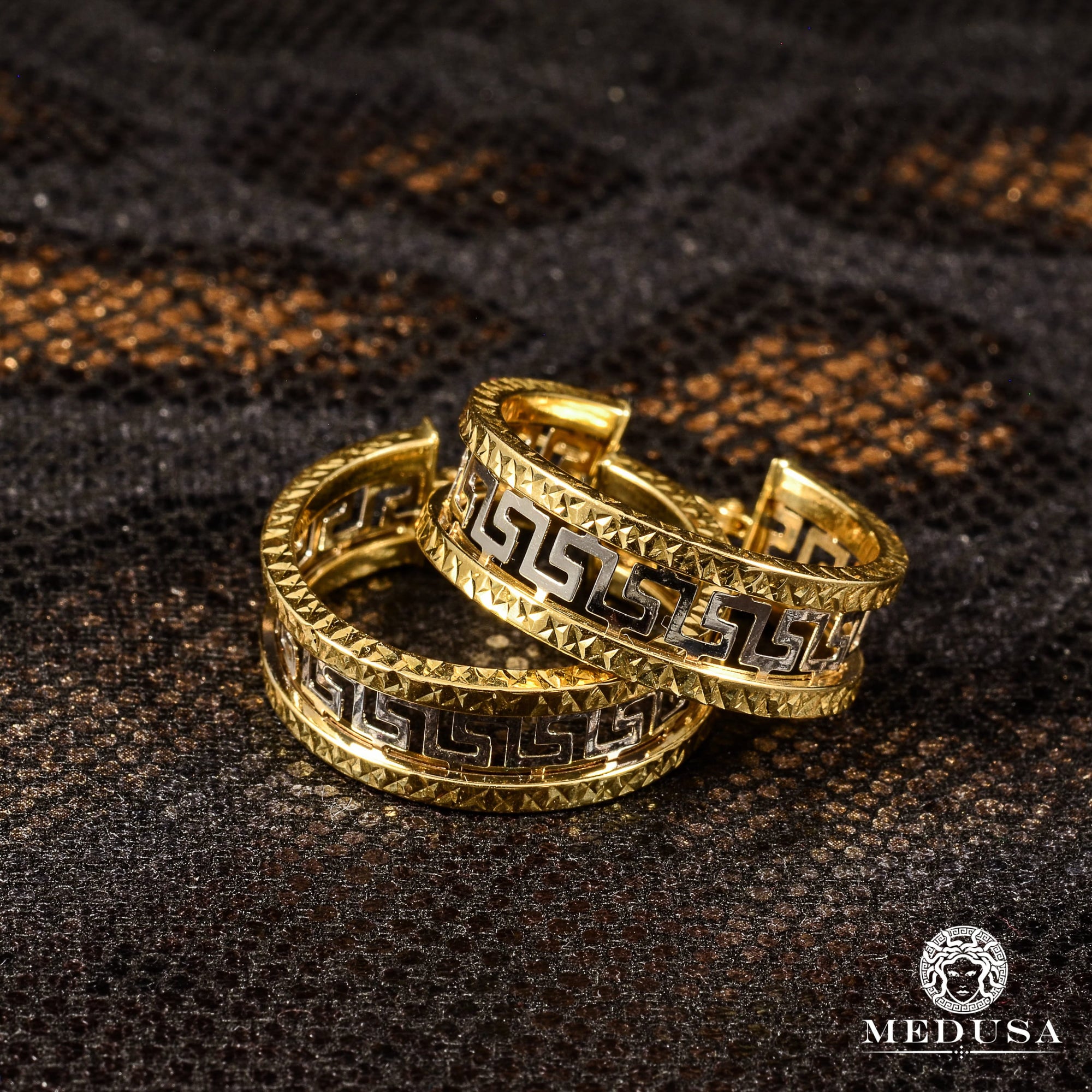 Anneaux en Or 10K | Boucles d’Oreilles Bulky F1 26mm / Or 2 Tons