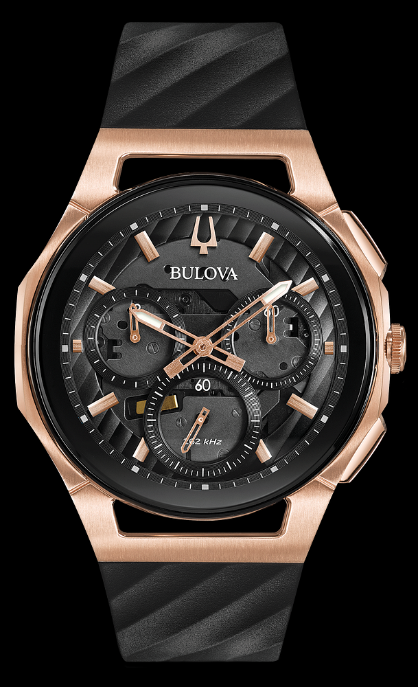 Montre Bulova | Montre Homme Bulova Curv - 98A185 Or Rose