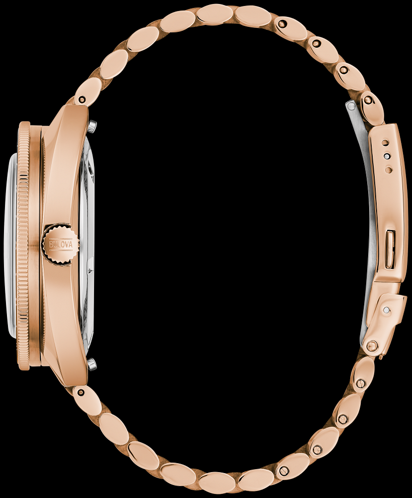 Montre Bulova | Montre Homme Bulova Oceanographer GMT Automatic - 97B215 Or Rose