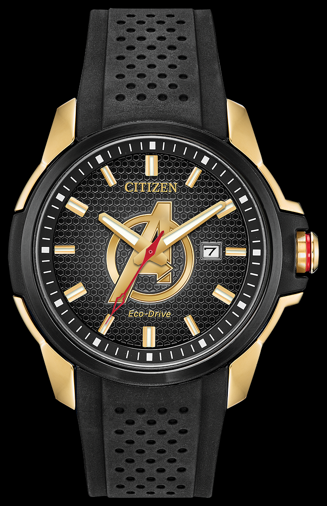 Montre Citizen | Montre Homme Citizen Avengers AW1155-03W Or Jaune
