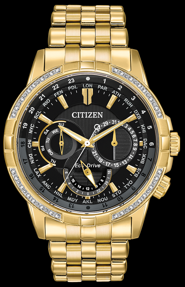 Montre Citizen | Montre Homme Citizen Calendrier BU2082-56E Or Jaune