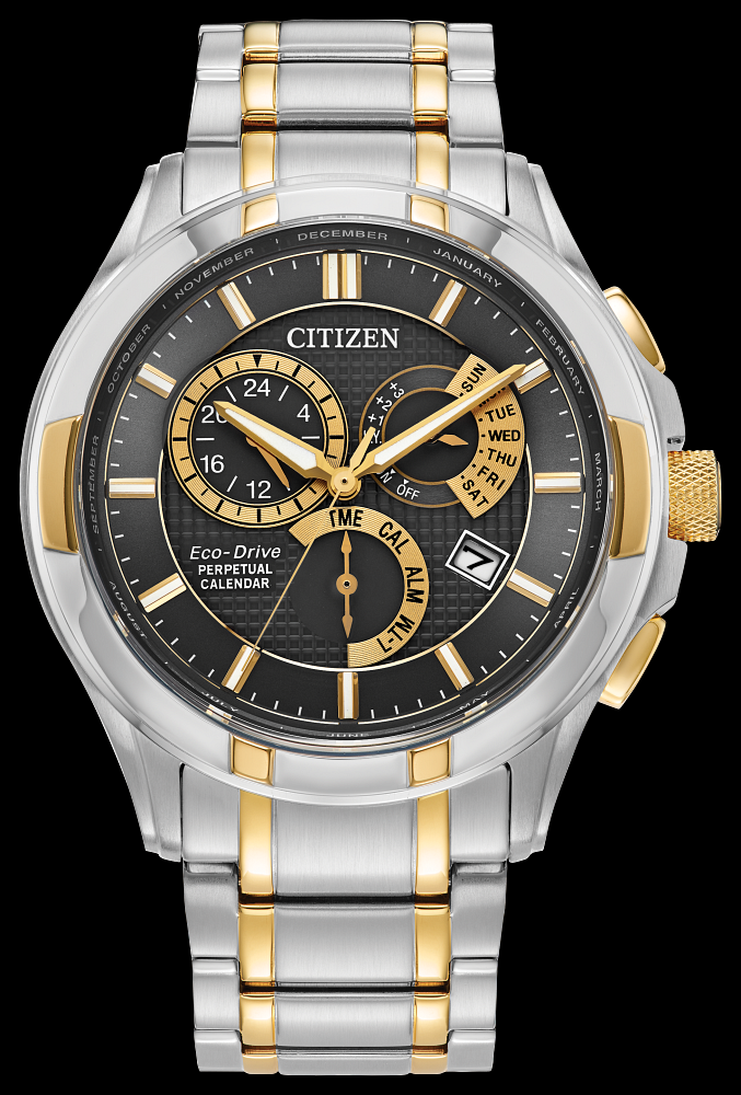 Montre Citizen | Montre Homme Citizen Calibre 8700 Perpetual Calendar BL8164-57E Or 2 Tons