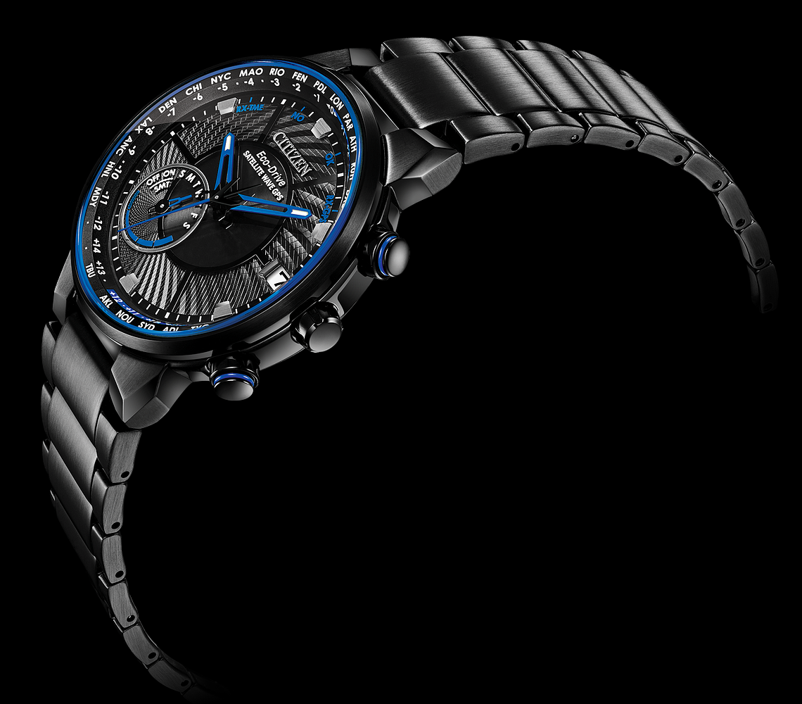 Montre Citizen | Montre Homme Citizen Satellite Wave GPS Freedom CC3038-51E Or Noir