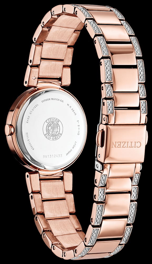 Montre Citizen | Montre Femme Citizen Silhouette Crystal EM0843-51D Or Rose
