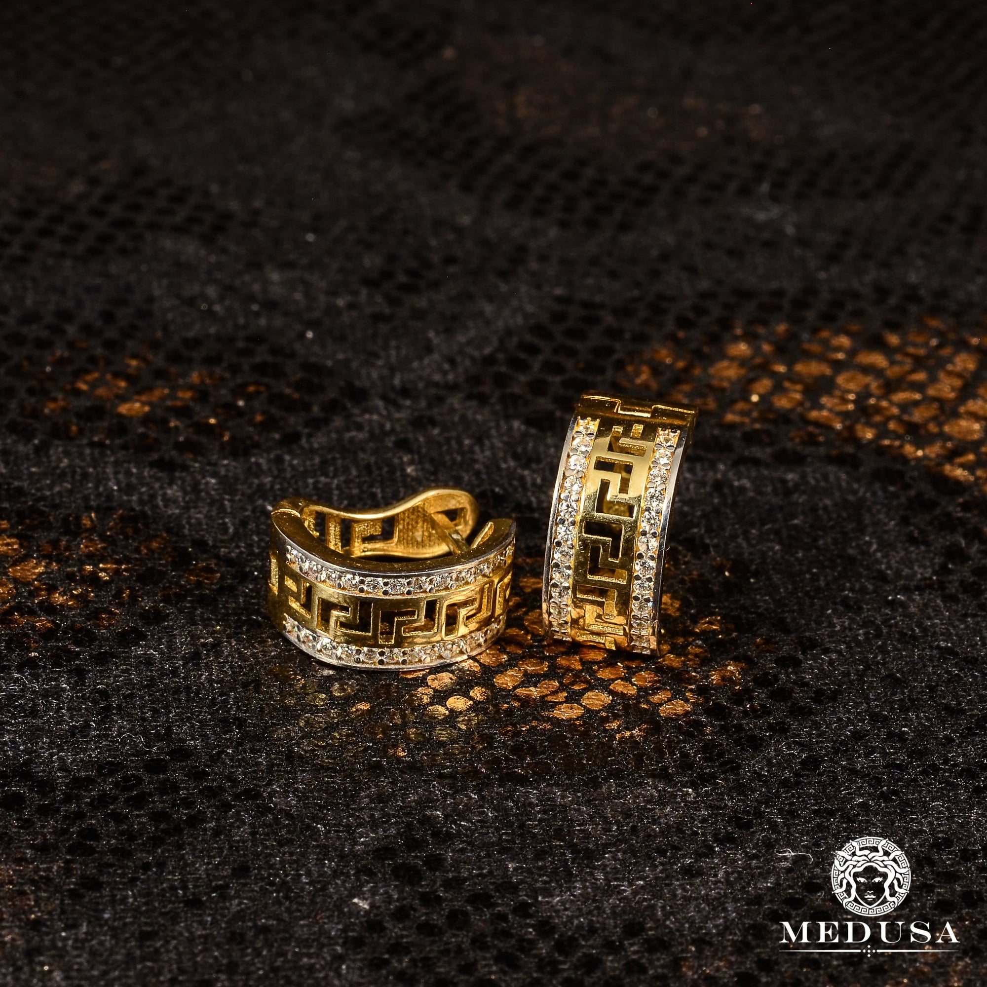 Clip-On en Or 10K | Boucles d’Oreilles Deluxe F4 Or Jaune