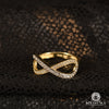Bague en Or 10K | Bague Femme Eternal F2 - Infinity Or Jaune