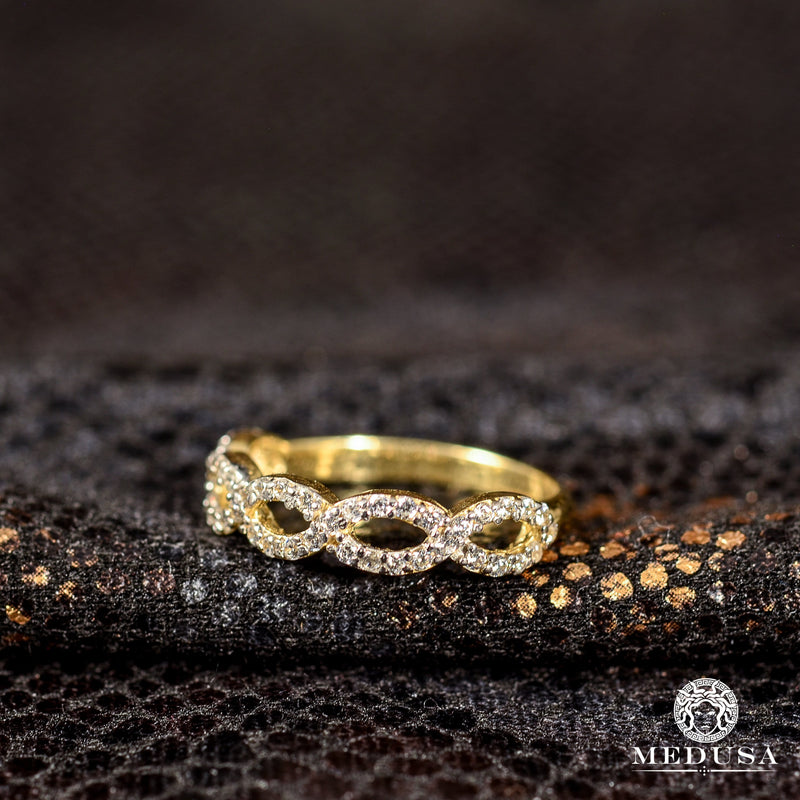 Bague en Or 10K | Bague Femme Eternal F5 - Infinity Or Jaune