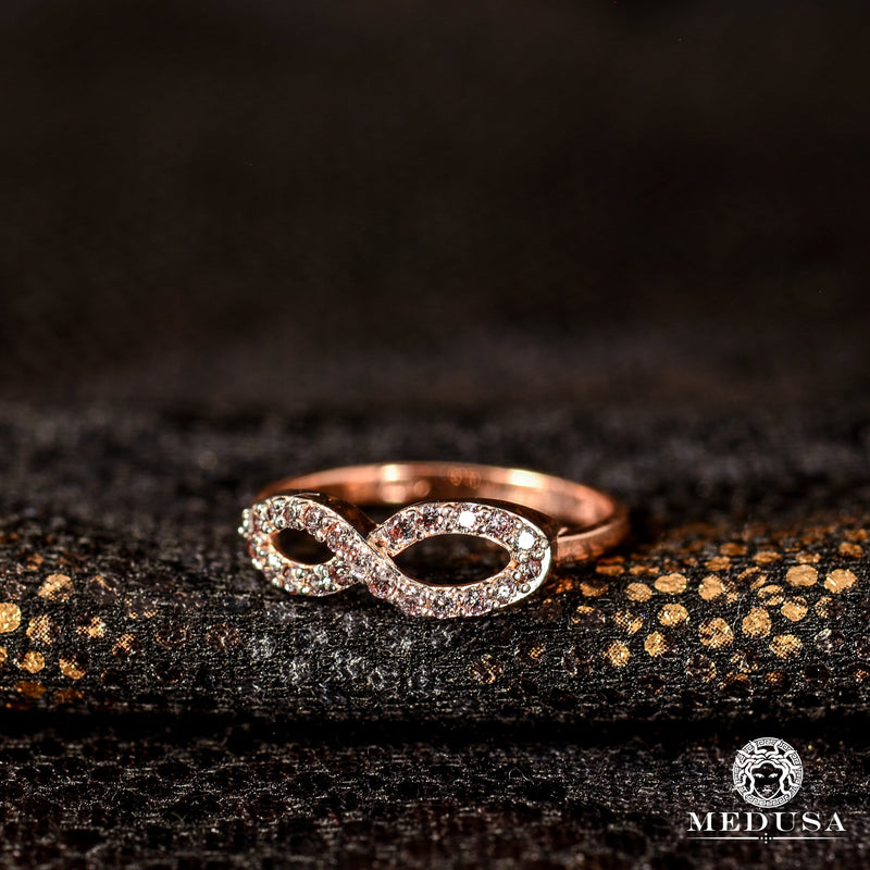 Bague en Or 10K | Bague Femme Eternal F6 - Infinity Or Rose