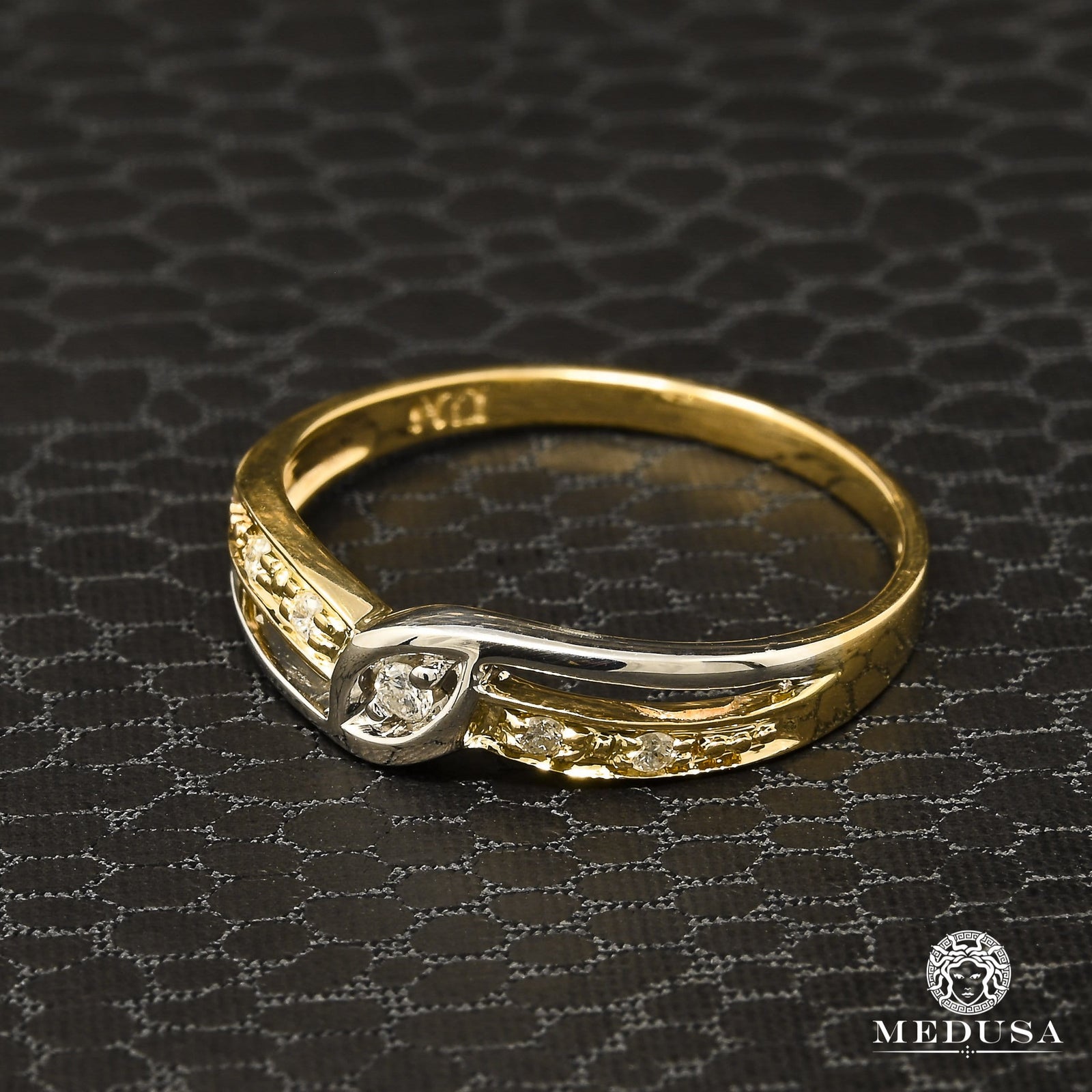 Bague à Diamants en Or 10K | Bague Femme Fairy D6 - Diamant 6PT / Or 2 Tons