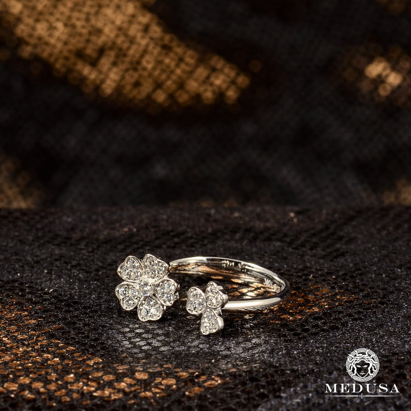 Bague en Or 10K | Bague Femme Fairy F7 Or Blanc