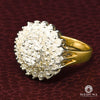 Bague à Diamants en Or 10K | Bague Femme Flower D1 - Diamant 2.00CT / Or 2 Tons