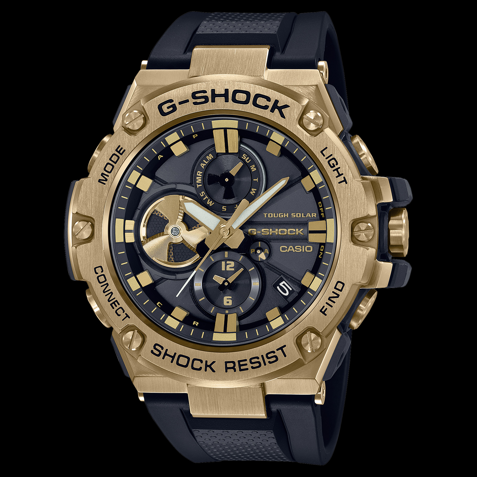 Montre G-Shock | Montre Homme G-Steel G-SHOCK GST-B100GB-1A9 Or Jaune