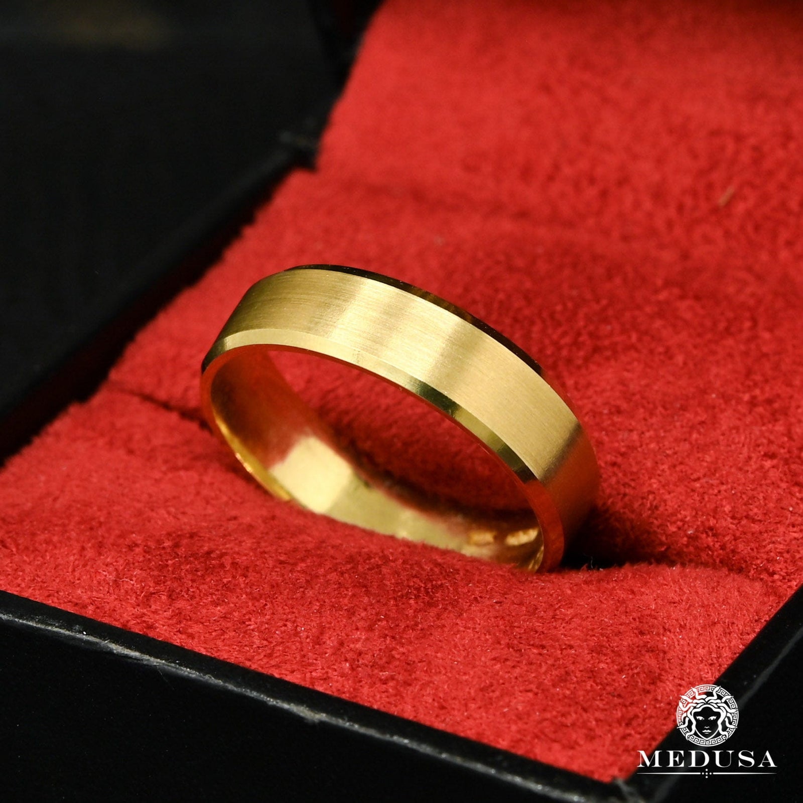 Jonc en Or 10K | Jonc Homme Jonc H17 Or Jaune - MED100-6