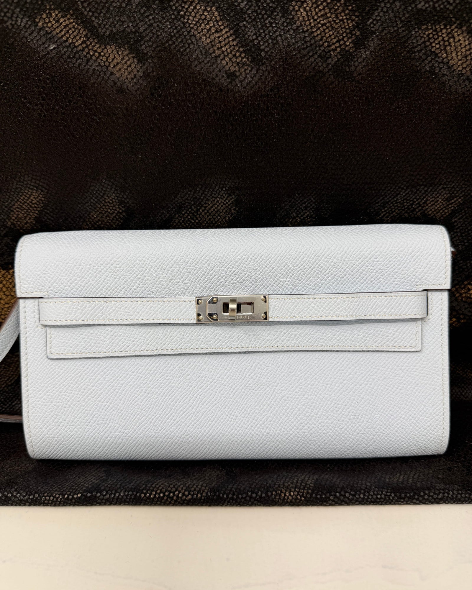 Kelly To-Go Bleu Brume Palladium Hardware