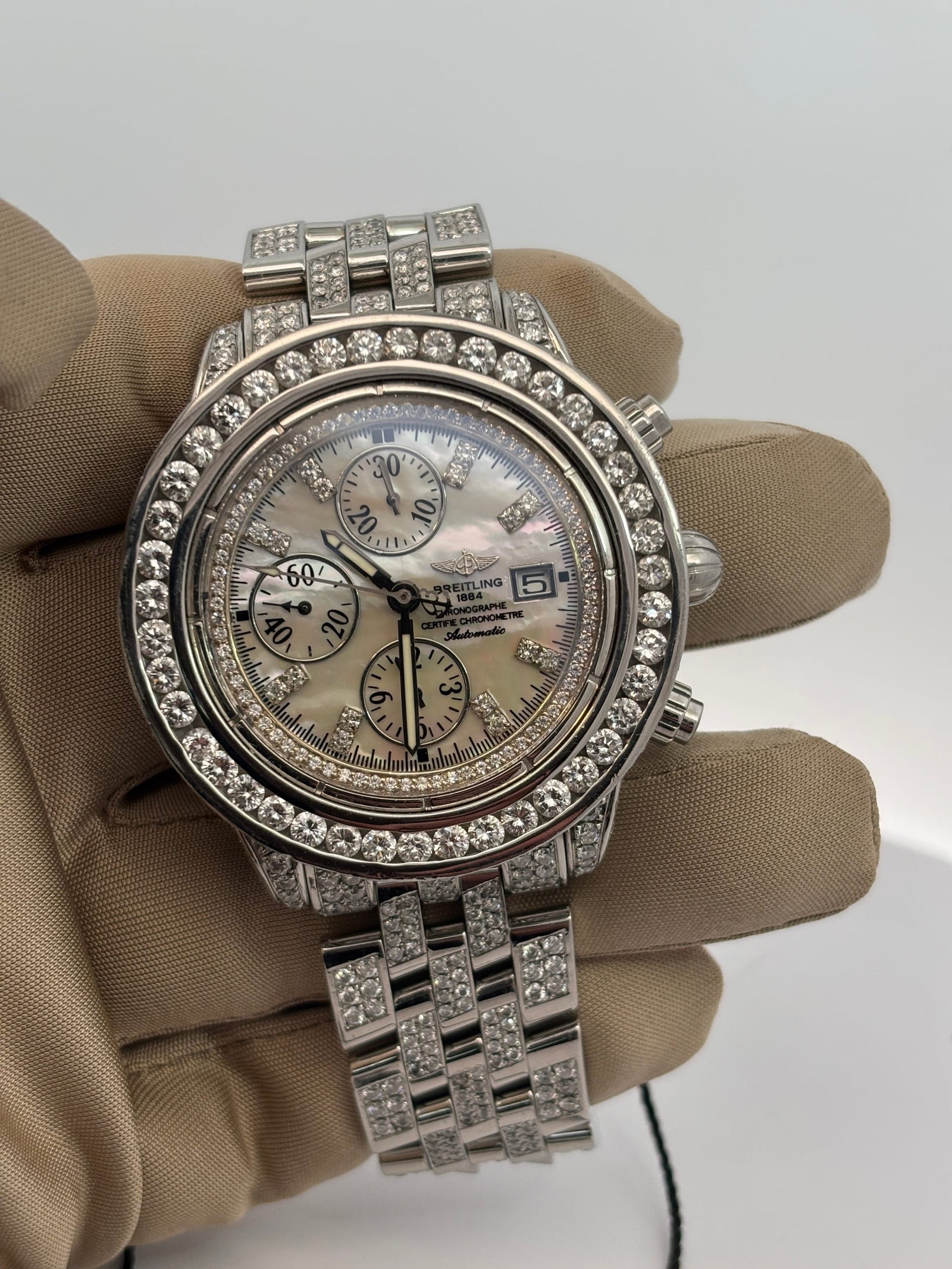 Montre Breitling Chronomat Evolution Iced Out