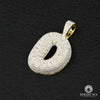 Pendentif à Diamants en Or 10K | Pendentif Divers Pendentif Lettre Diamant D1 [A à Z] Or 2 Tons