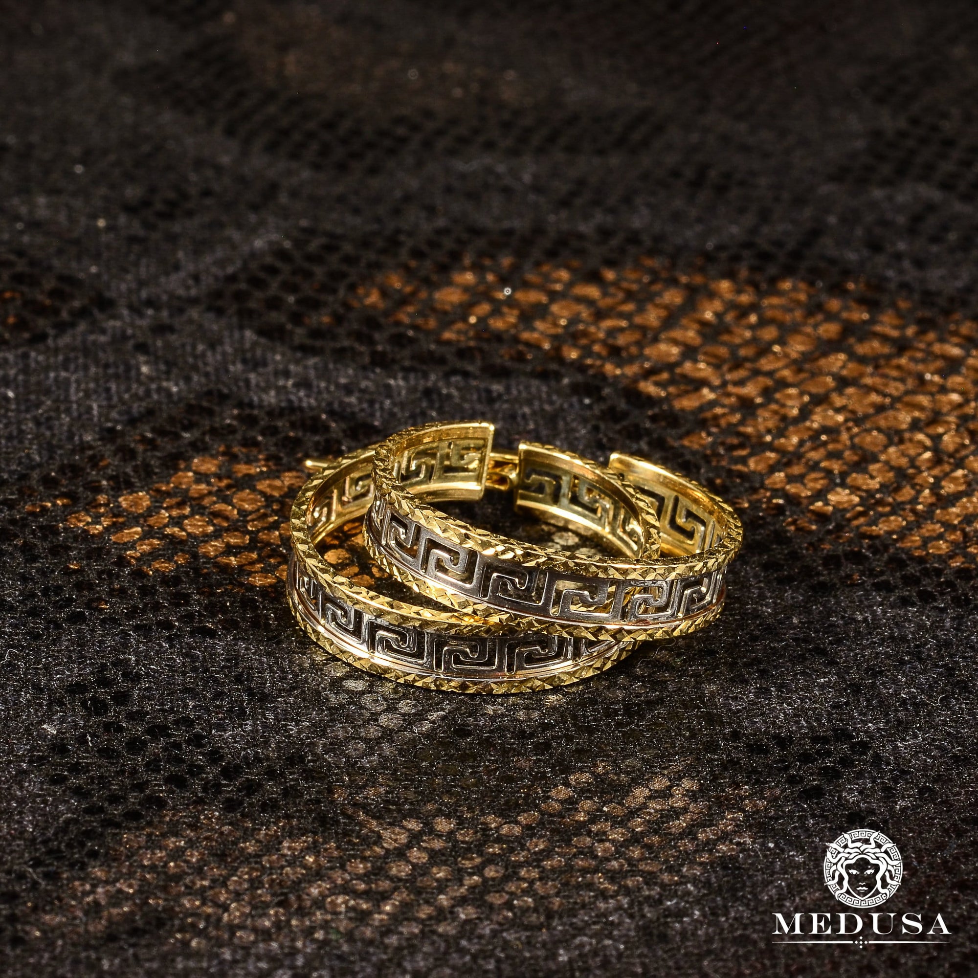 Anneaux en Or 10K | Boucles d’Oreilles Round F1