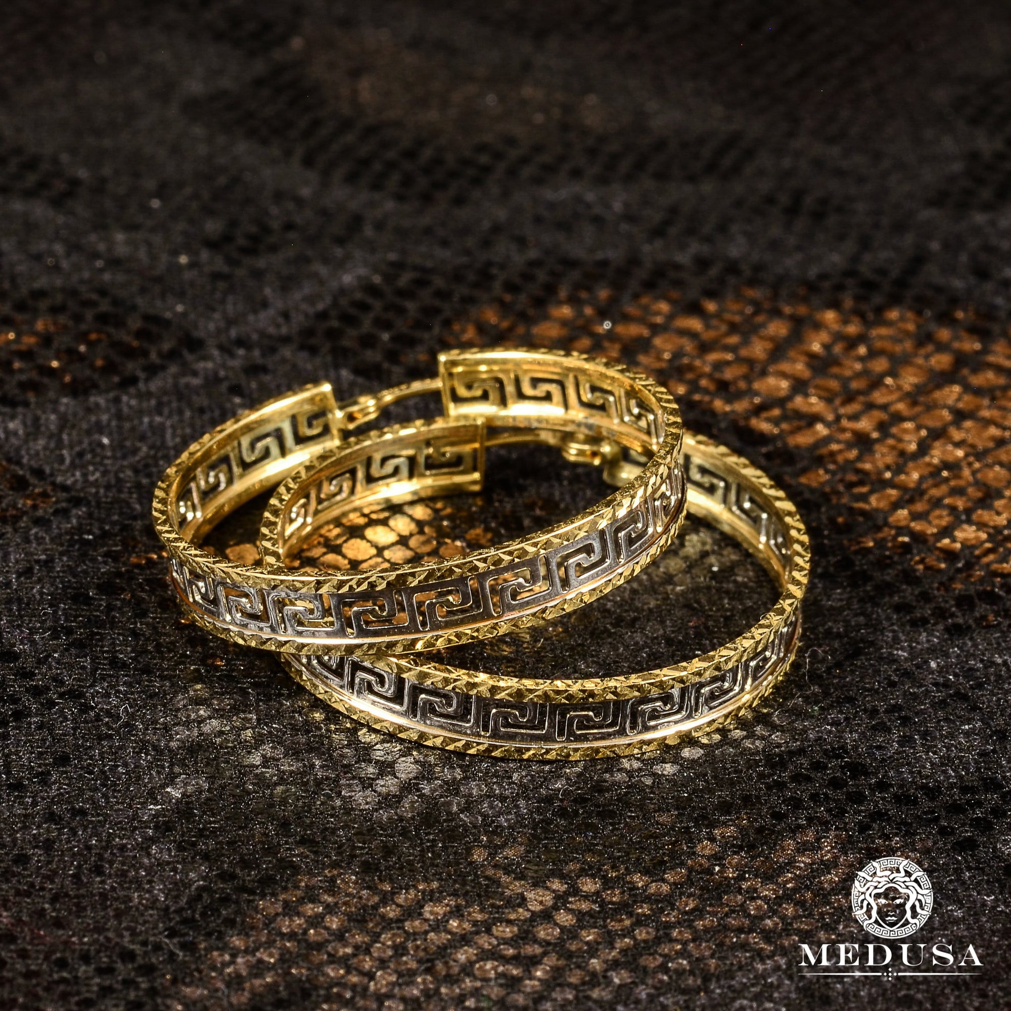 Anneaux en Or 10K | Boucles d’Oreilles Round F1