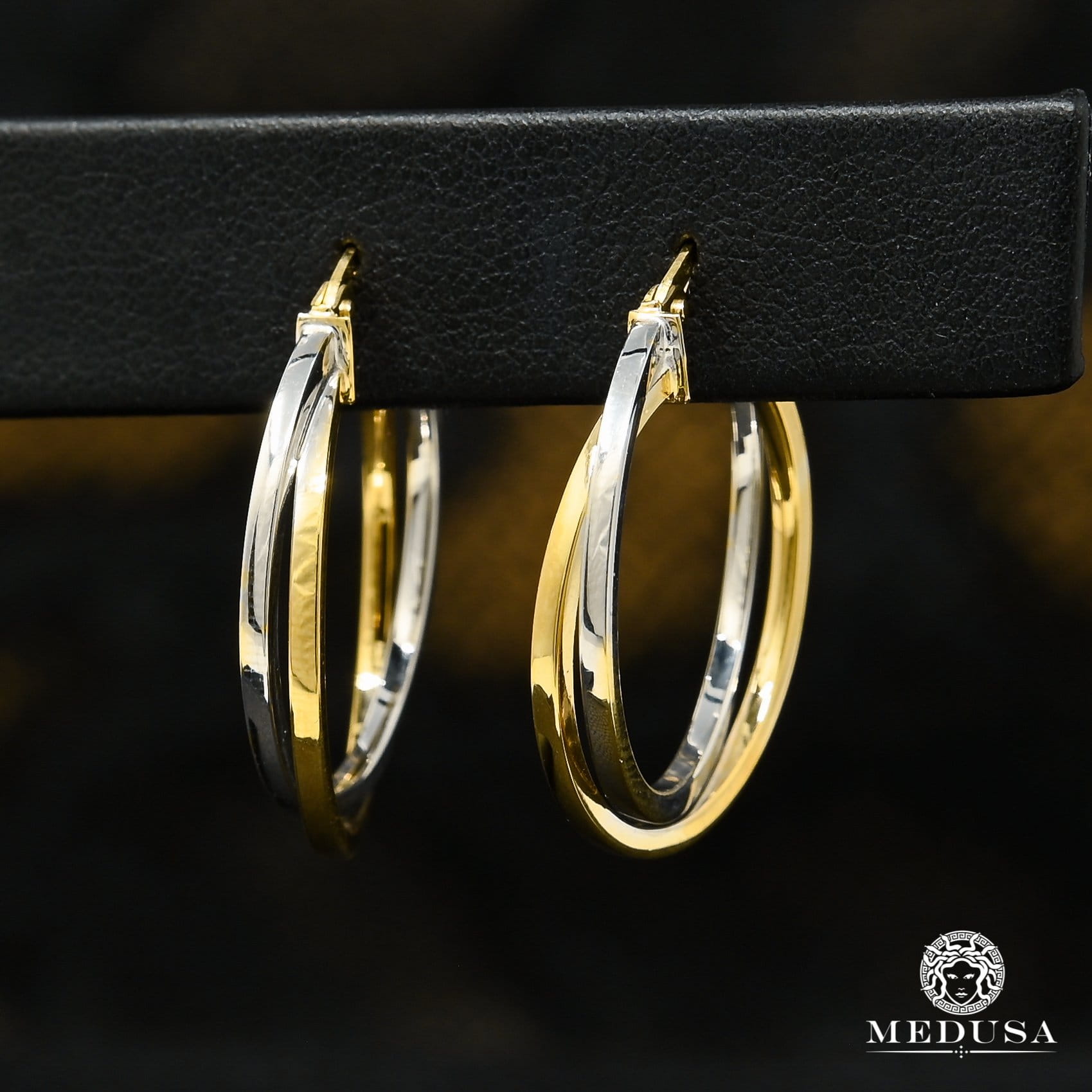 Anneaux en Or 10K | Boucles d’Oreilles Round F27