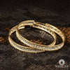 Anneaux en Or 10K | Boucles d’Oreilles Round F3 42mm / Or 2 Tons
