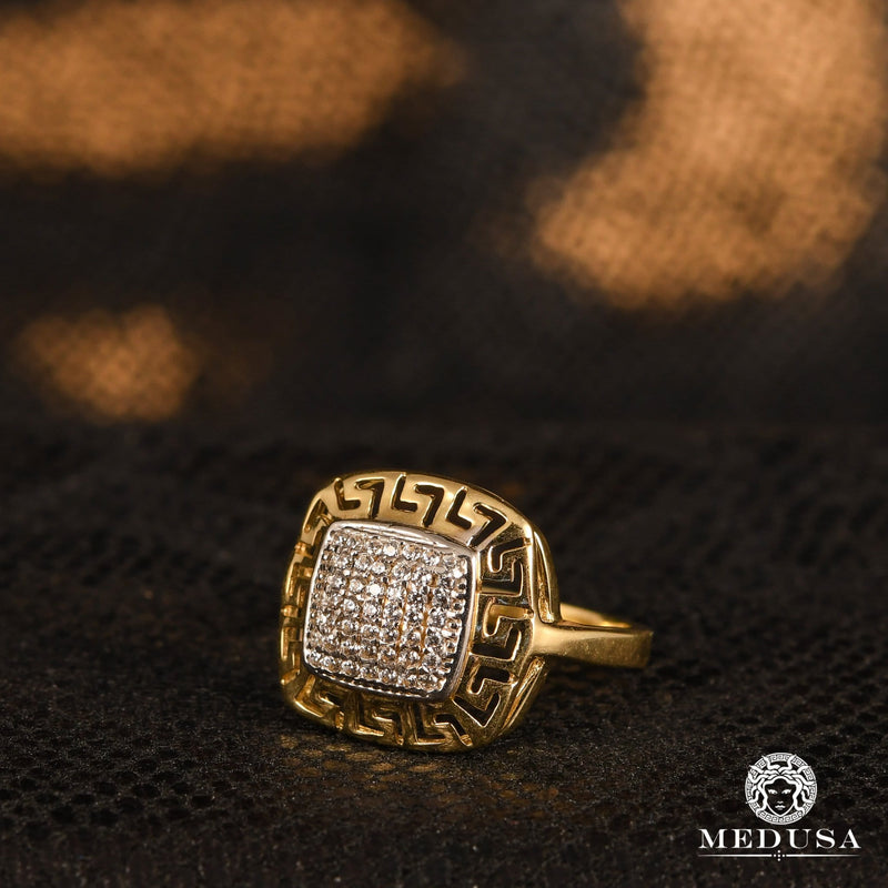 Bague en Or 10K | Bague Femme Square F1
