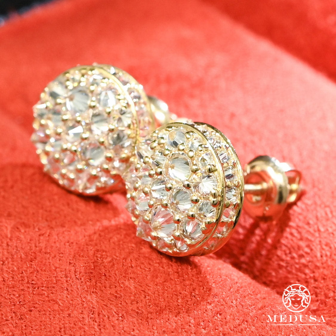 Studs Diamants en Or 10K | Boucles d’Oreilles Studs D29 - Upside Down Diamant