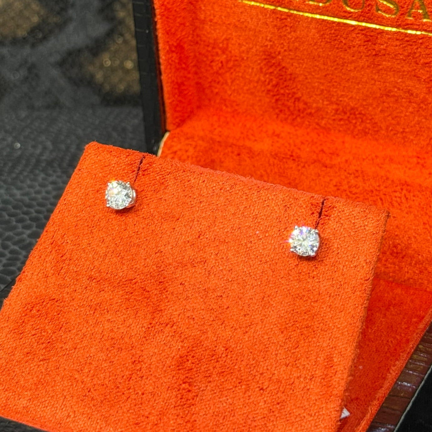 Bijoux Liquidation | Neuf Studs LAB 1.00Ct or blanc (CB2)