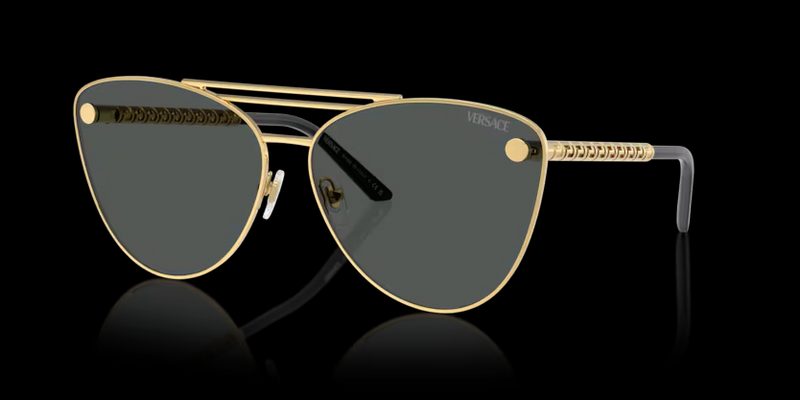 Lunette Versace | Lunette Homme Versace Greca 0VE2267 Or Jaune