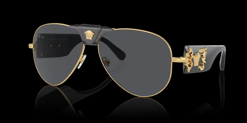 Lunette Versace | Lunette Homme Versace Iconic Baroque 0VE2150Q Black