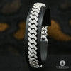 Bracelet à Diamants en Or 10K | Bracelet Homme 10mm Bracelet Cuban Prong Big Box Lock